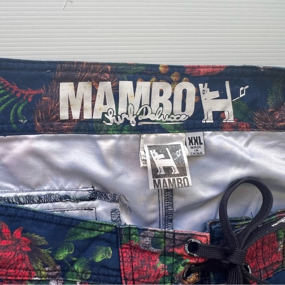 Mambo Surf Mens Boardshorts Drinking Beer Galah Bird Quick Dry Size XXL or 40 - Picture 8 of 11